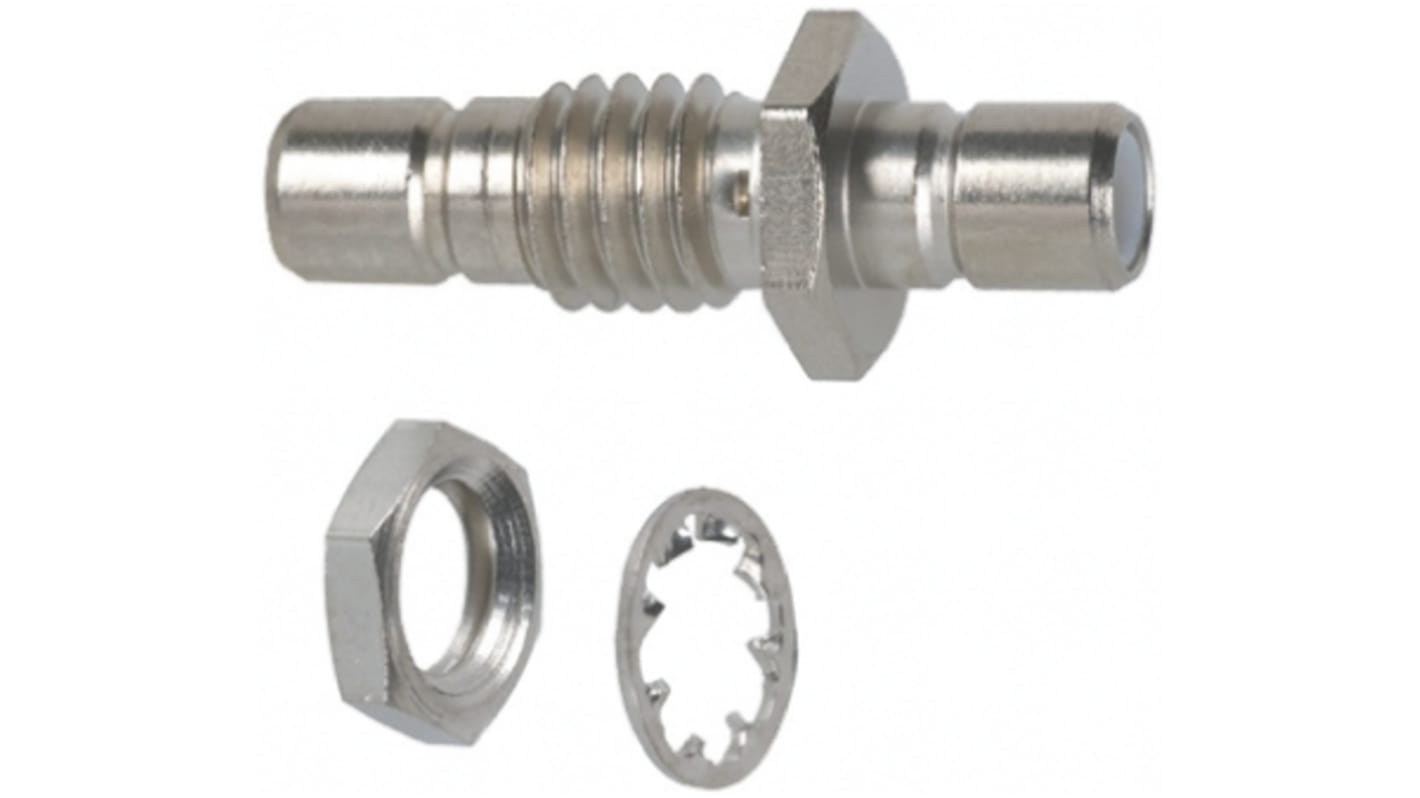 TE Connectivity Straight 50Ω RF Adapter SMB Socket to SMB Socket 4GHz