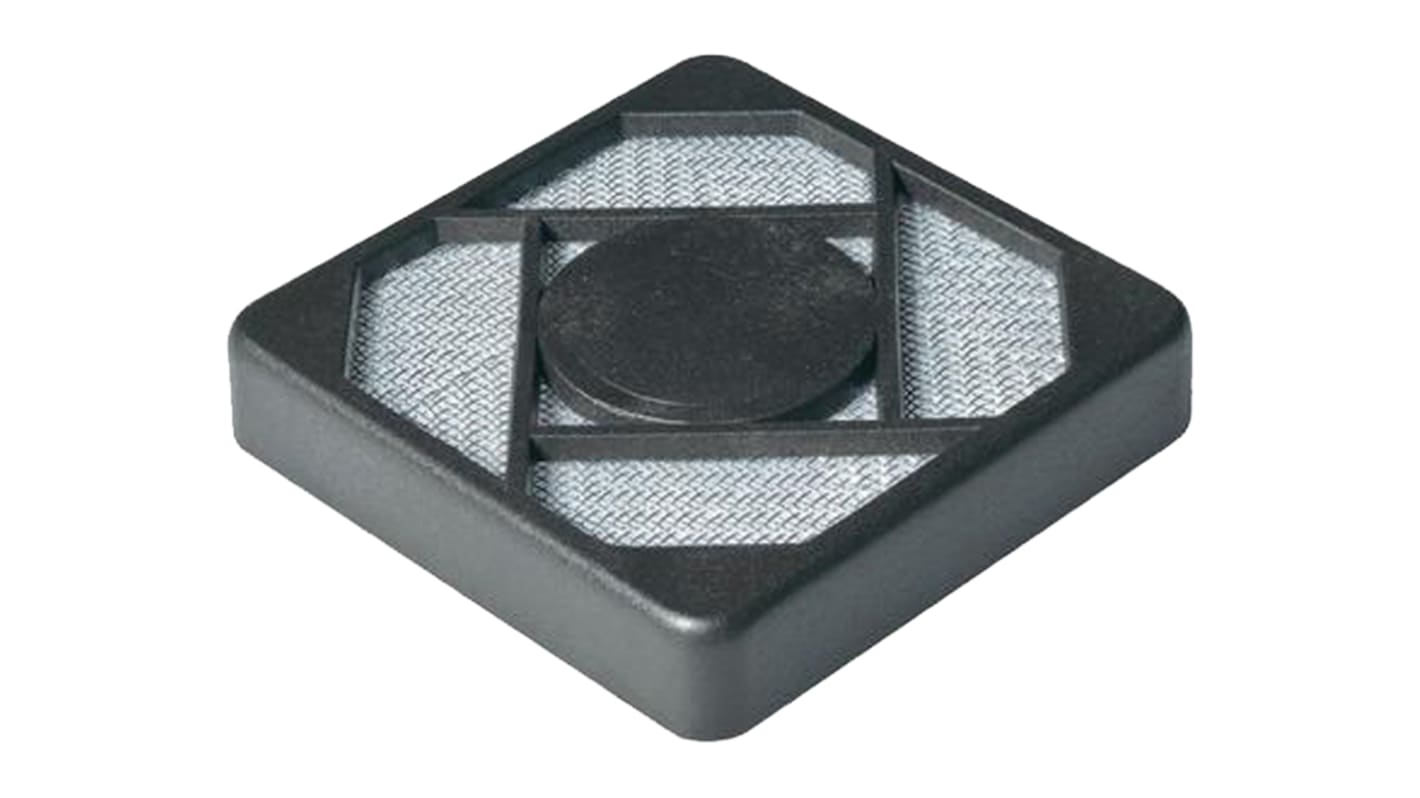 Essentra Fan Filter for 80mm Fans, PET, Stainless Steel Filter, Glass Fibre Reinforced Nylon Frame, 80.6 x 80.6 x 12.5mm