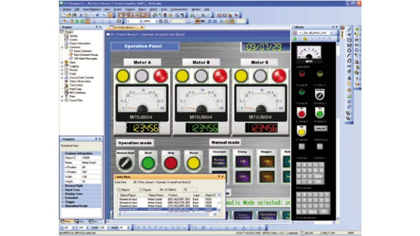 Mitsubishi PLC-Programmiersoftware für MMS Serie GOT