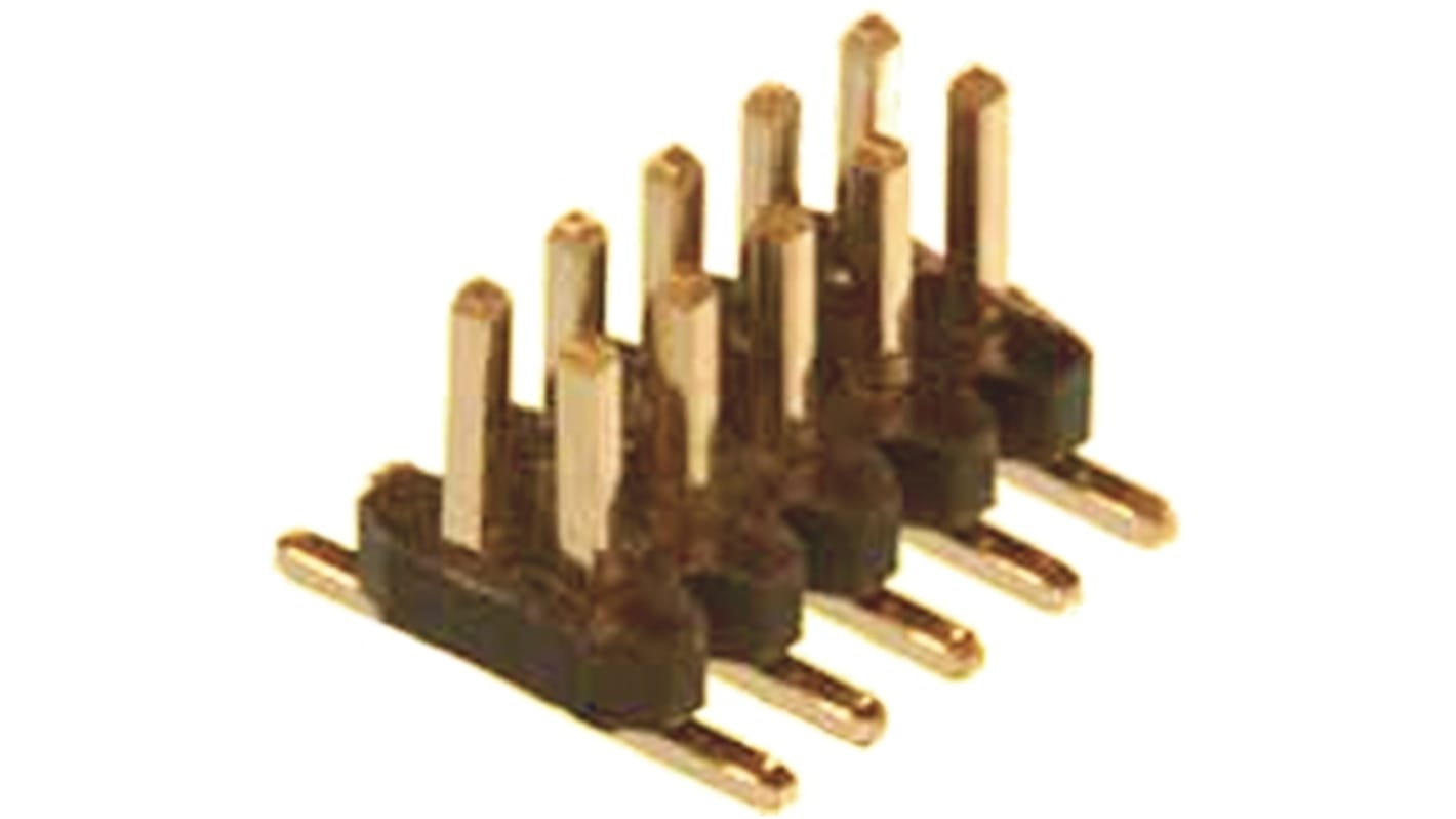 Amphenol Communications Solutions Minitek127 Series Straight Surface Mount Pin Header, 16 Contact(s), 1.27mm Pitch, 2