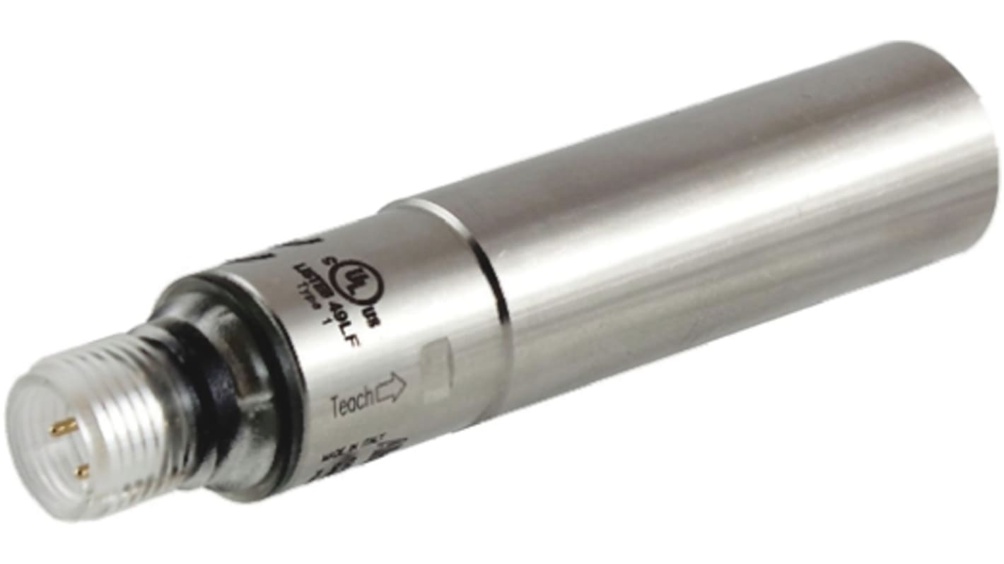 Sensore fotoelettrico Cilindrico Allen Bradley, a diffusione, rilevamento 100 mm, uscita PNP