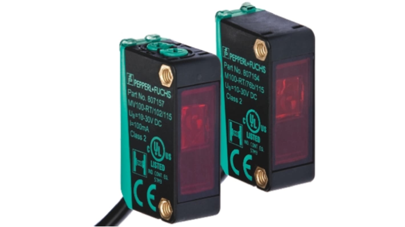 M100/MV100RT/76a/103/115 Pepperl + Fuchs Through Beam Photoelectric Sensor, Block Sensor, 10