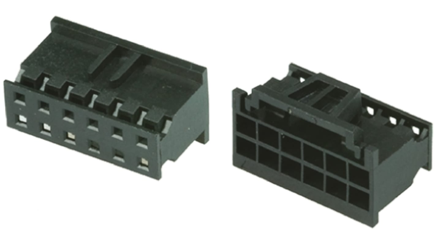 Amphenol Communications Solutions, Minitek Pwr Female Connector Housing, 2mm Pitch, 10 Way, 2 Row