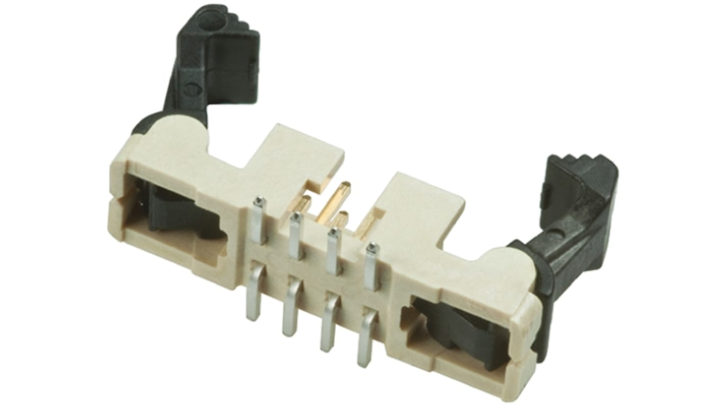 Konektor PCB, řada: Minitek, Vodič-Deska, počet kontaktů: 8, počet řad: 2, rozteč: 2.0mm izolace pájením, orientace