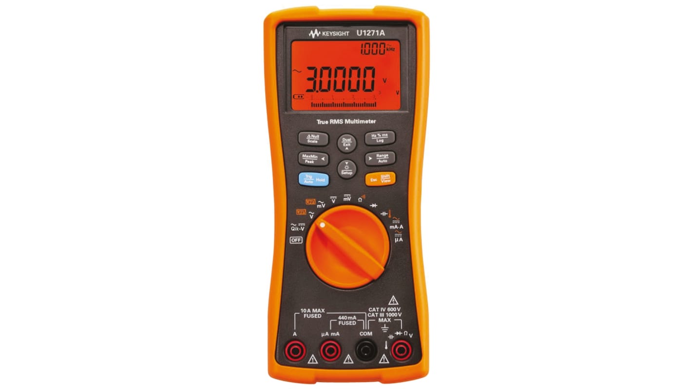 Multimètre U1271A Keysight Technologies Portable, 1000V c.a. 10A c.a.