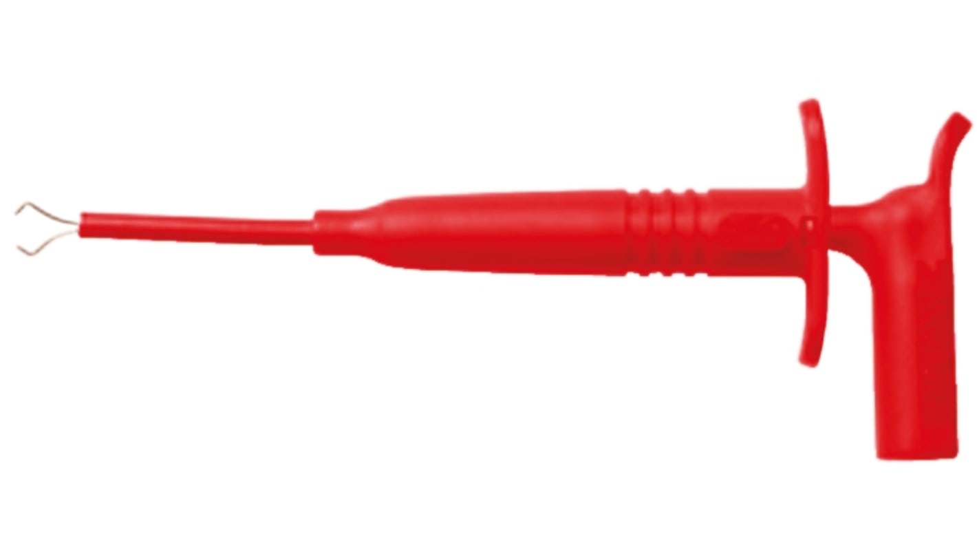 BU204332 Mueller Electric Red Hook Clip, 1A, 1kV, 4mm Socket RS
