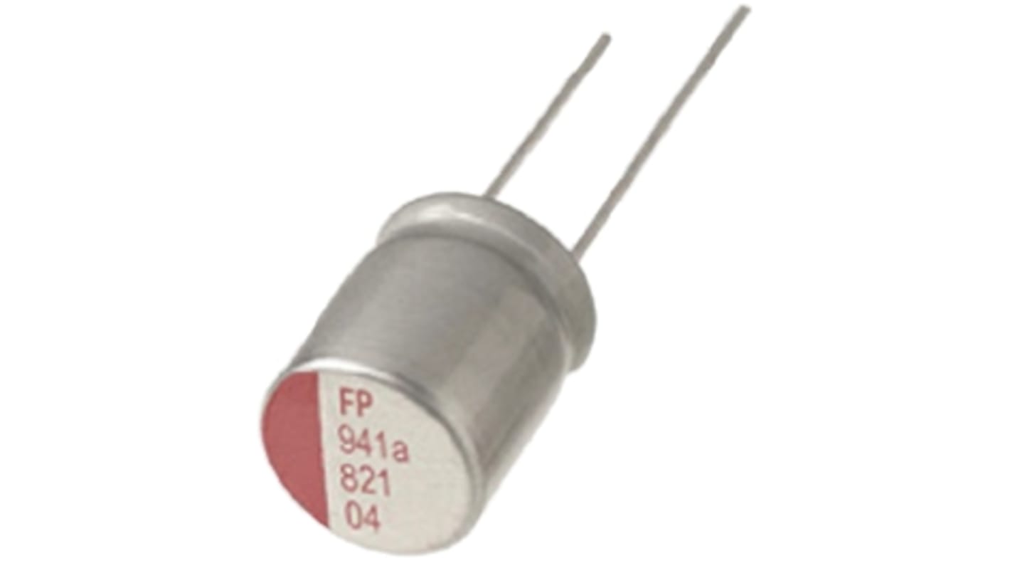 Nichicon 330μF Polymer Aluminium Solid Electrolytic Capacitor 16V dc, Radial, Through Hole - RNS1C331MDN1PH