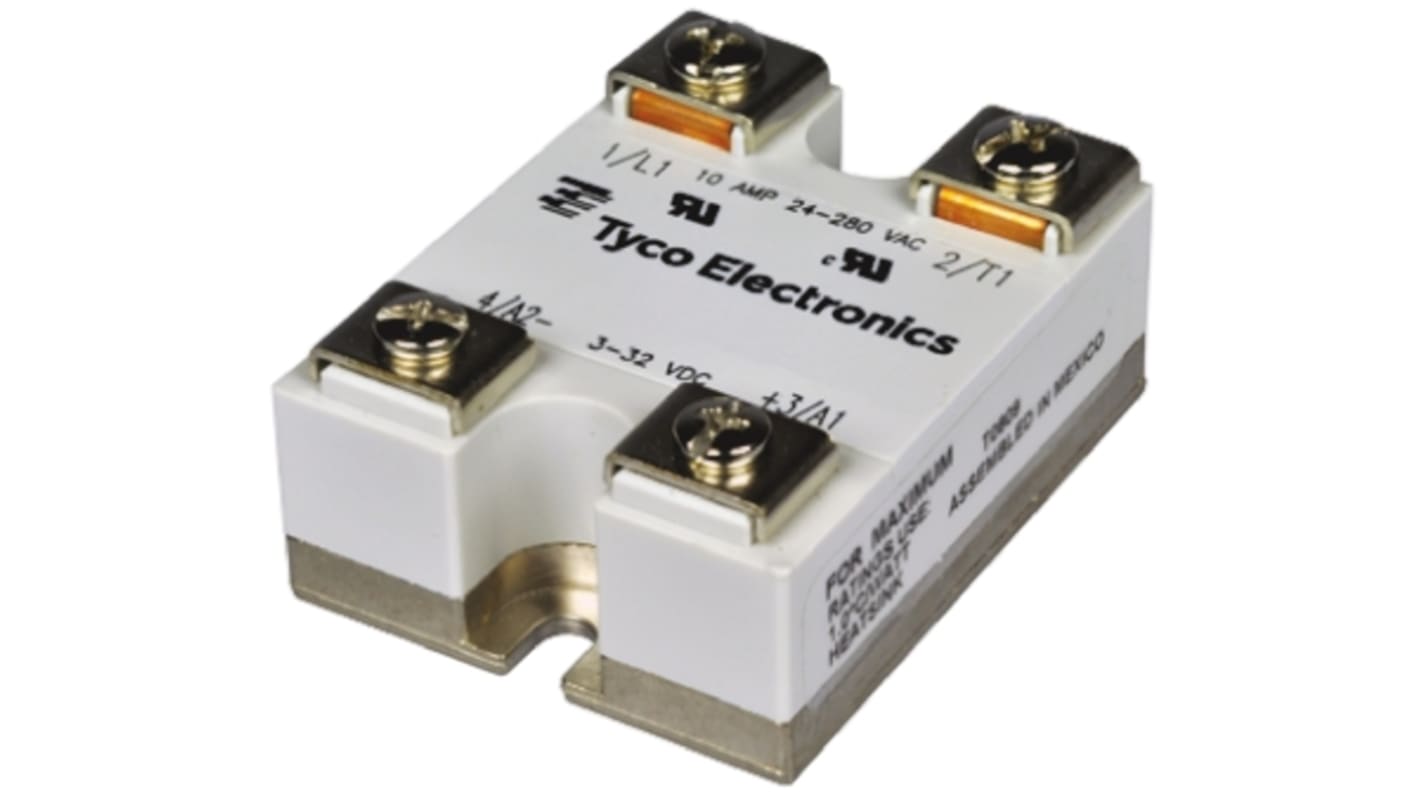 TE Connectivity Solid State Relay, 25 A Load, Panel Mount, 280 V rms Load, 280 V ac Control