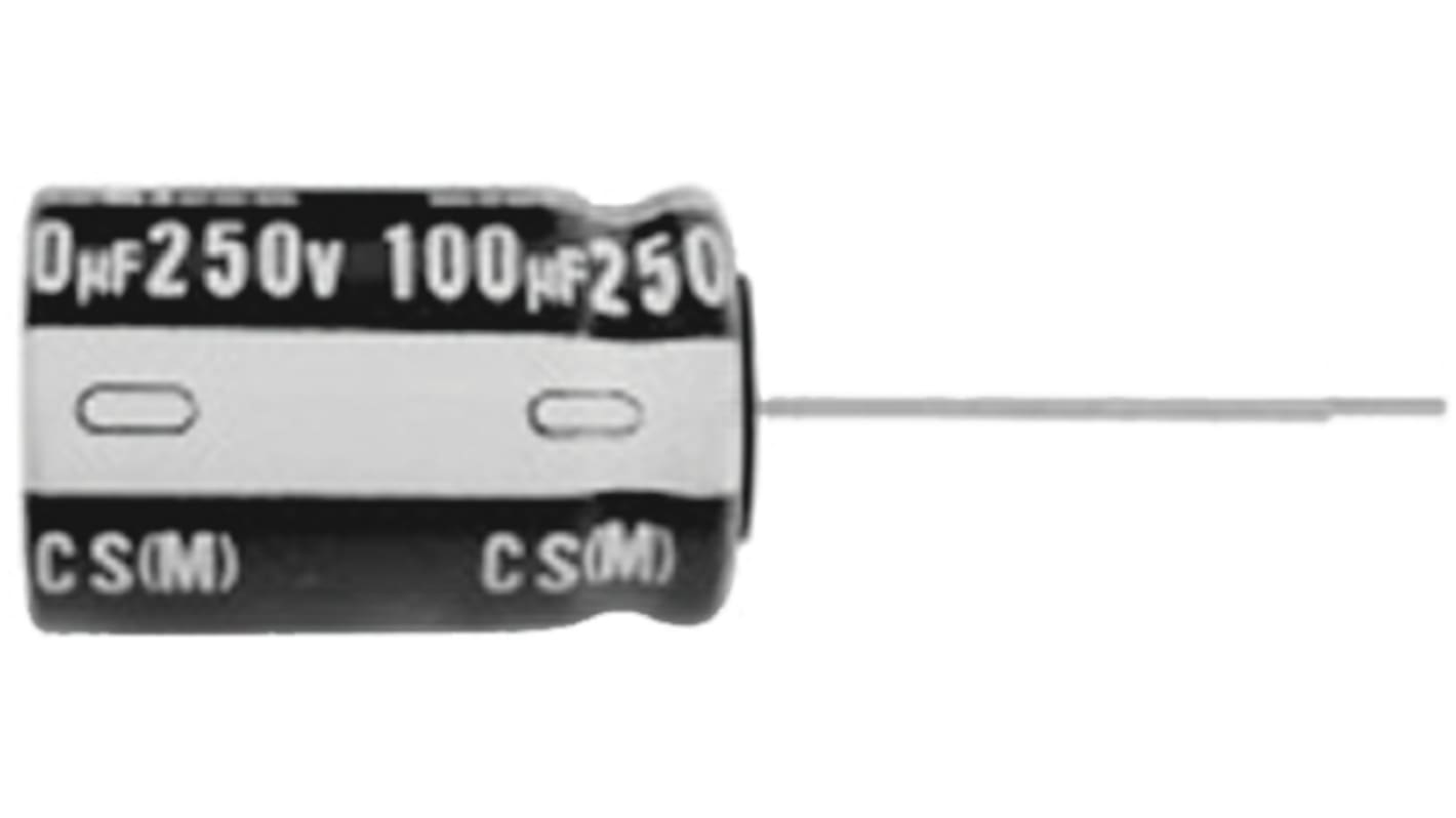 Nichicon 220μF Aluminium Electrolytic Capacitor 200V dc, Radial, Through Hole - UCS2D221MHD