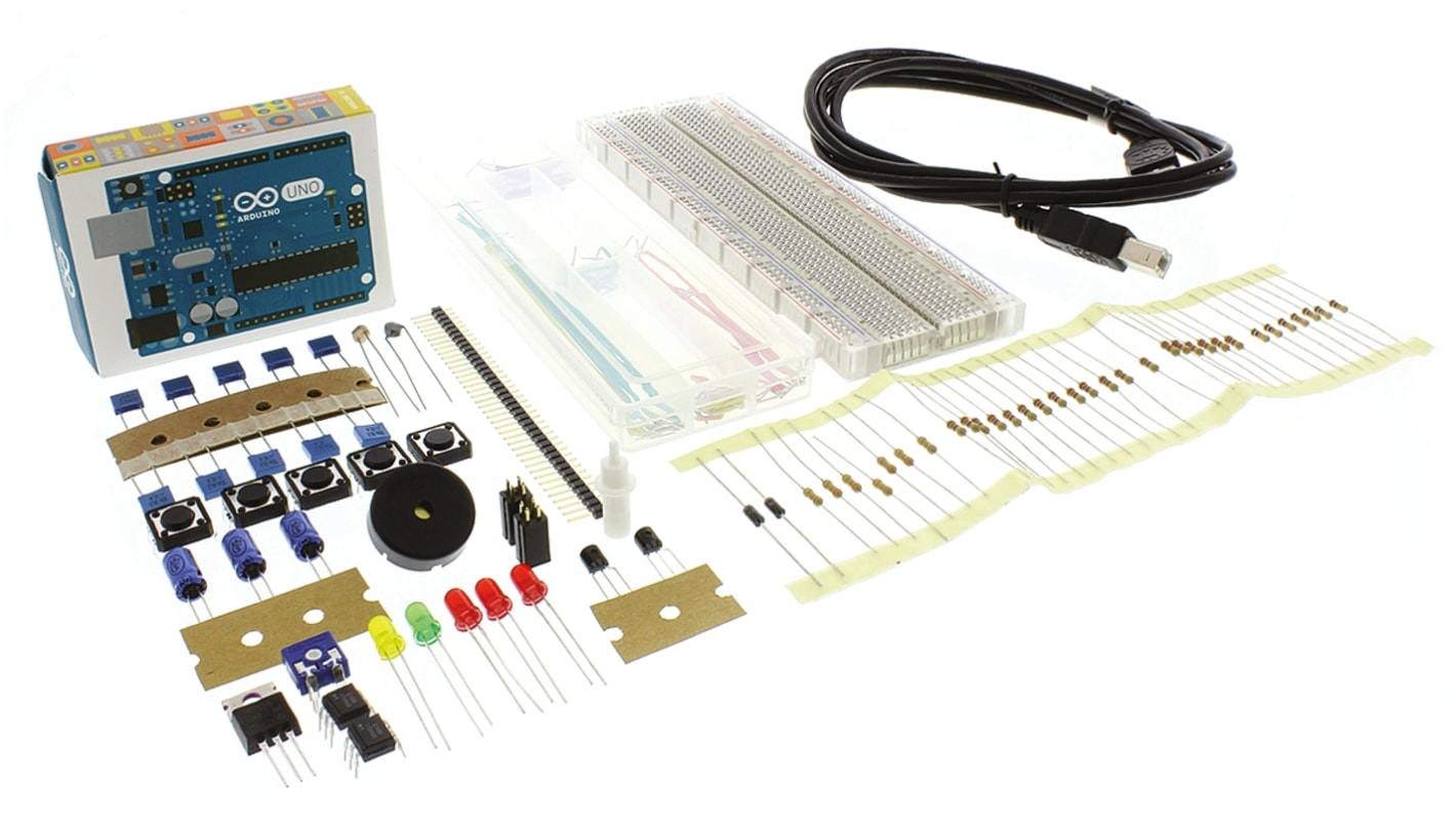 Strumento di sviluppo comunicazione e wireless Arduino Uno Workshop Kit