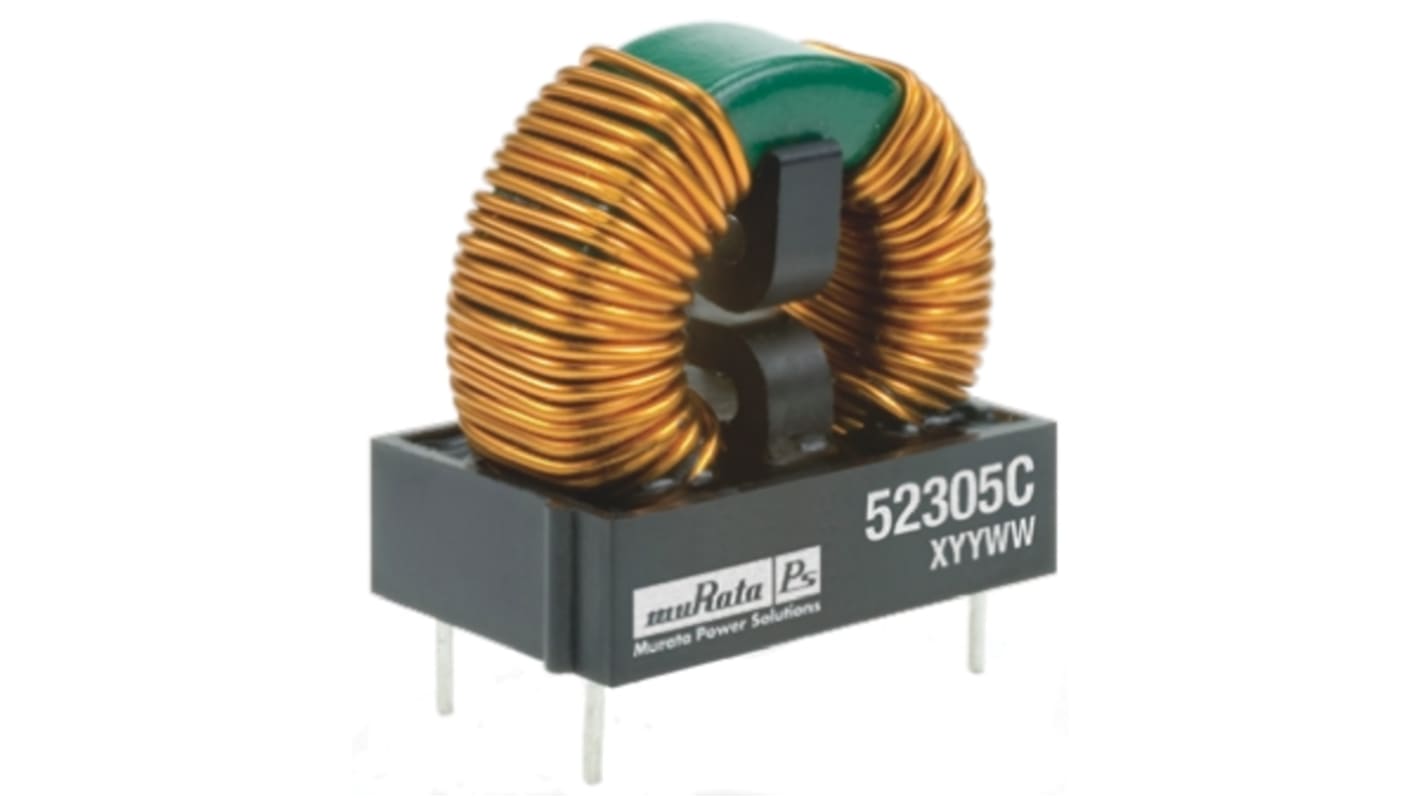 Murata 3 mH Leaded Inductor, 3.5A Idc, 45mΩ Rdc, 5200