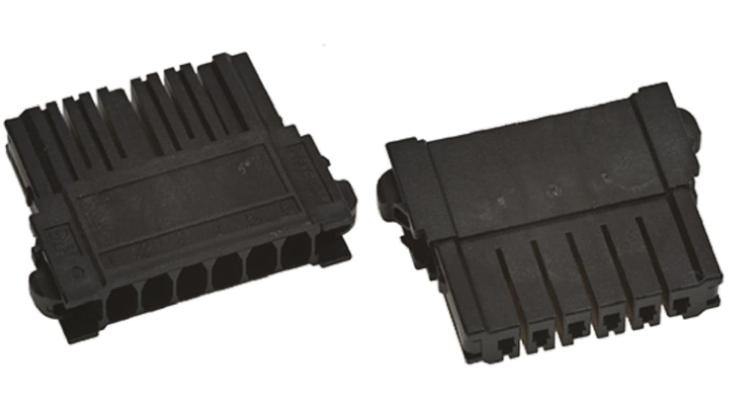 Hirose PX Series Straight Surface Mount Heavy Duty Power Connector, 6-Contact, 1-Row, Crimp Termination