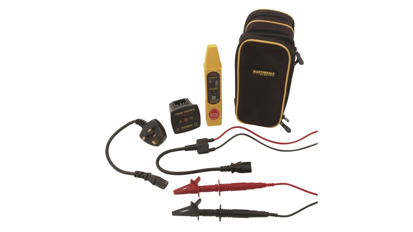 Detector de cableado Martindale FD650, calibrado RS, detección hasta 10cm, categoria CAT III 300 V, con display LED