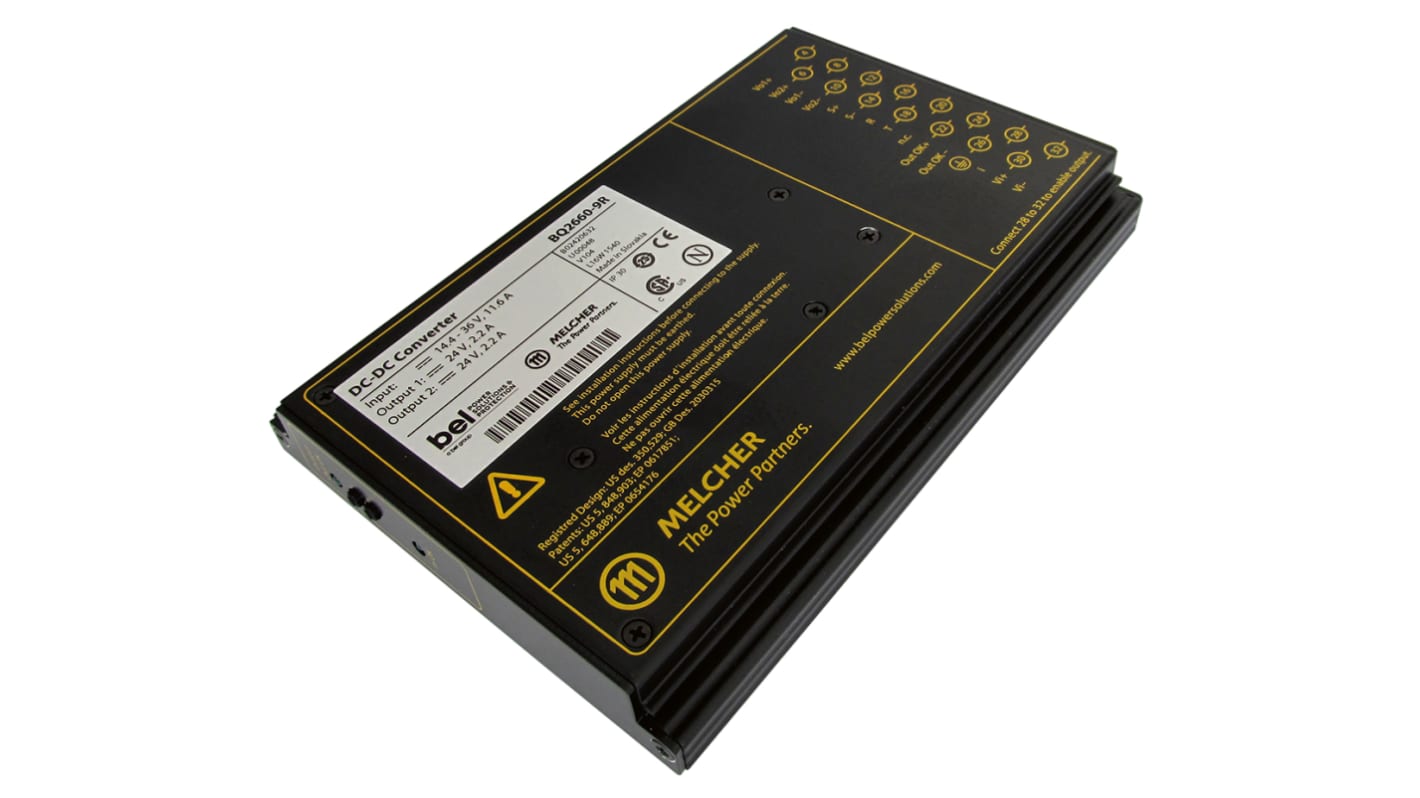 Convertidor dc-dc 120W, Salida ±15V dc, 4A, ±1% Sí No