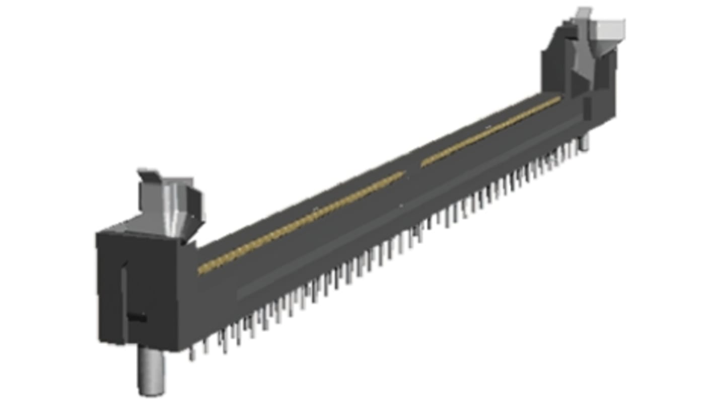 TE Connectivity 2.54mm Pitch 72 Way, Straight Through Hole Mount SIMM Socket