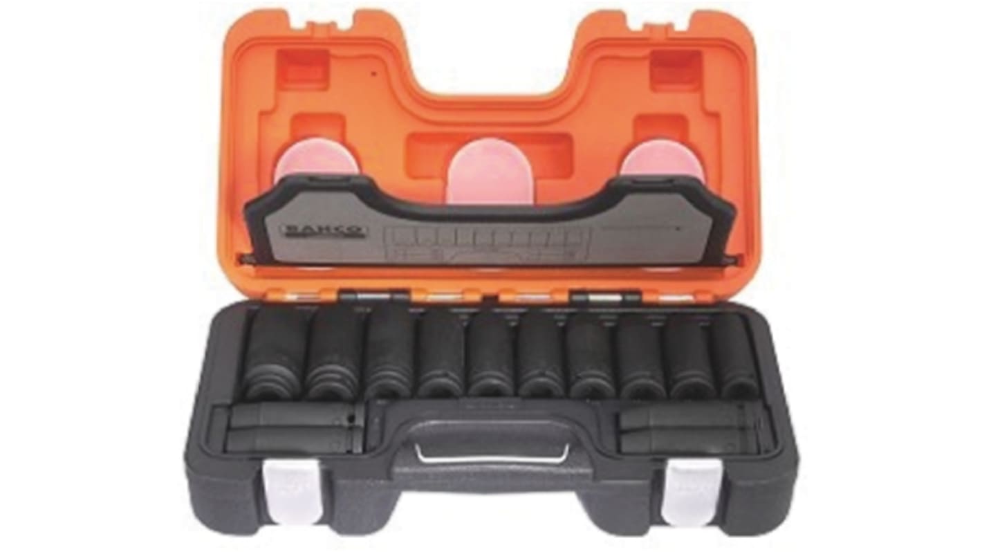 Bahco 14-Piece Metric 1/2 in Deep Impact Socket Set , 6 point