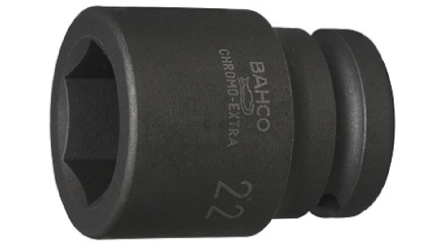 Bahco 24mm, 1/2 in Drive Impact Socket Hexagon, 45 mm length