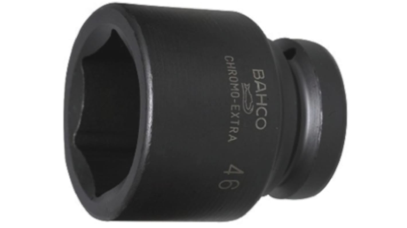 Bahco 125mm, 1.5 in Drive Impact Socket Hexagon, 165.1 mm length