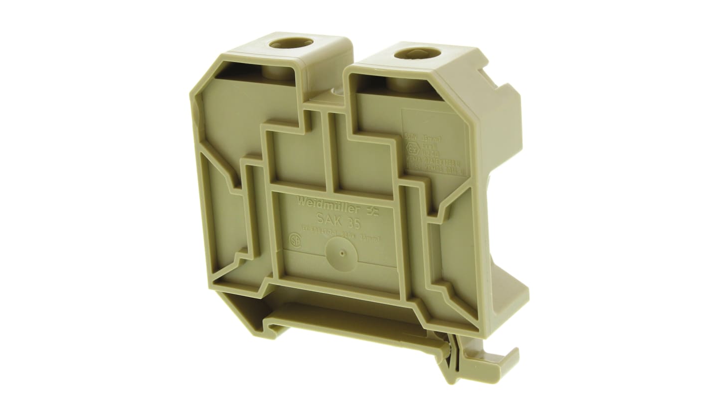 0380760000 Weidmuller SAK Series Beige Feed Through Terminal Block