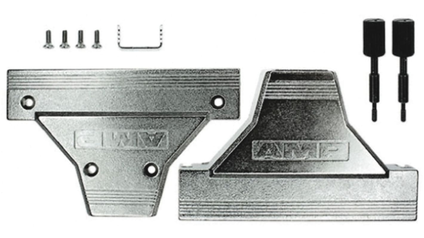 TE Connectivity AMPLIMITE .050 Series Zinc D Sub Backshell, 100 Way