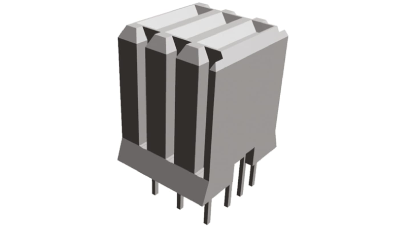 TE Connectivity Z-PACK HM Series Straight Through Hole Mount PCB Socket, 3-Contact, Solder Termination