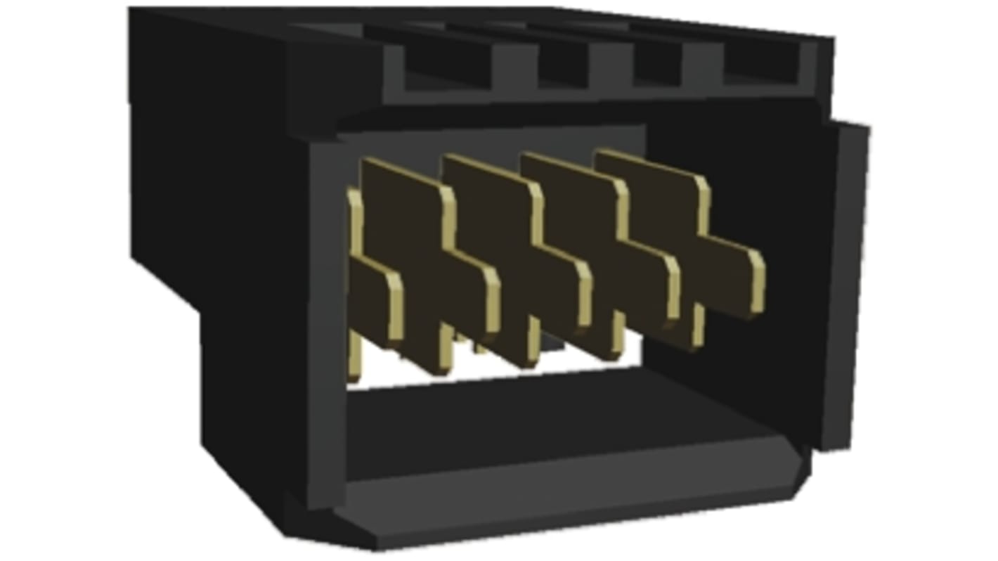 Conector de backplane TE Connectivity, Serie Z-PACK, paso 3mm, 5 vías, 1 filas, Ángulo de 90° , Encaje a presión, 16A