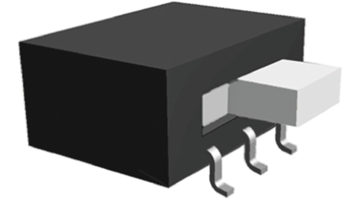 Interruptor de actuador deslizante DPDT, Enclavamiento, 300 mA a 115 V ac, Montaje superficial