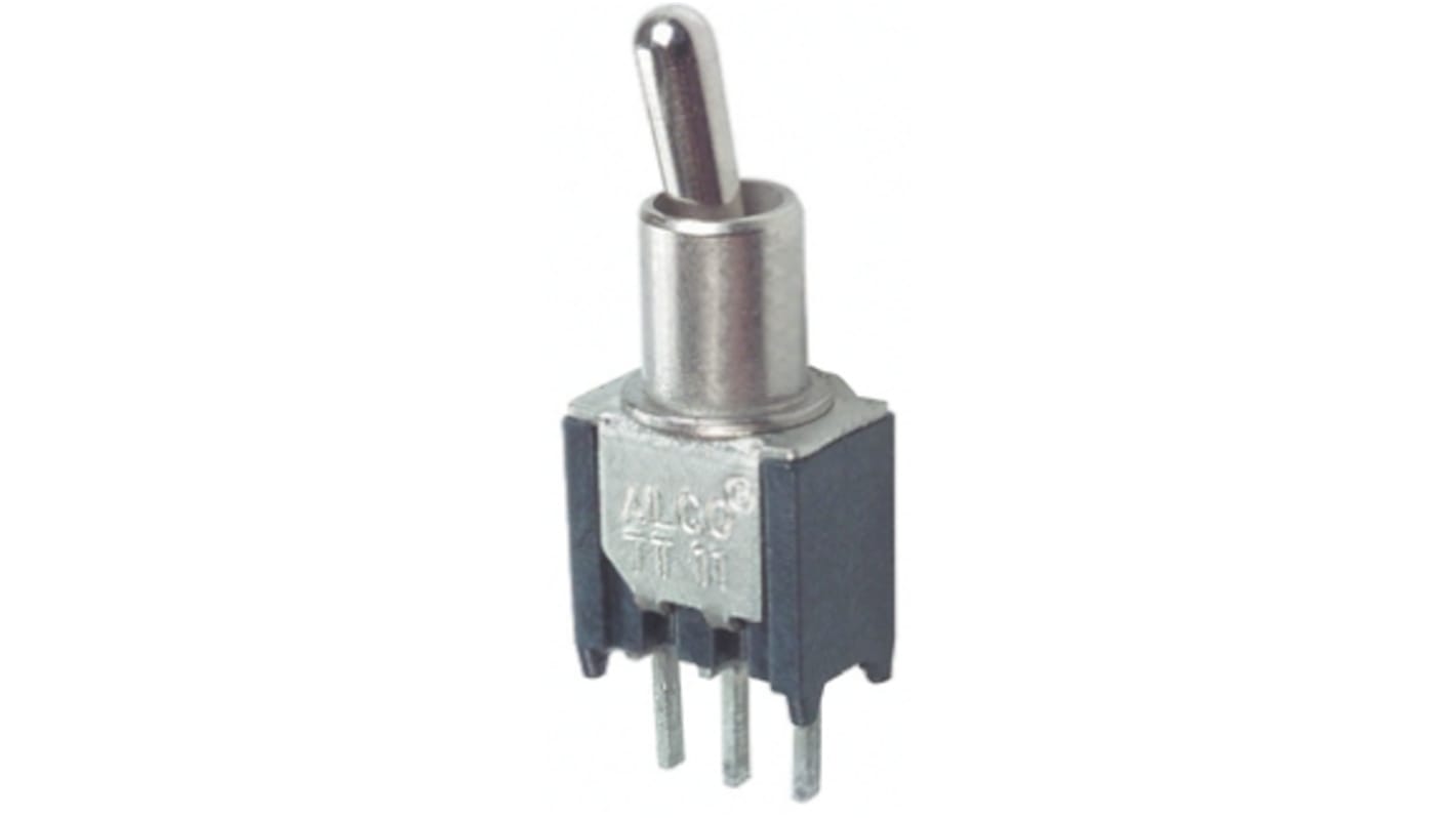TE Connectivity Toggle Switch, PCB Mount, On-On, SPDT, Through Hole Terminal