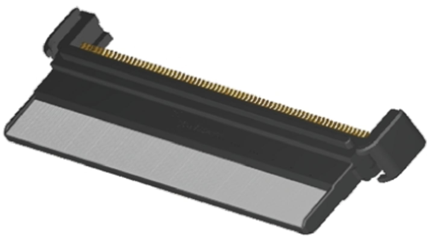 TE Connectivity Straight Through Hole PCB Header, 148 Contact(s), 0.8mm Pitch, 2 Row(s), Shrouded