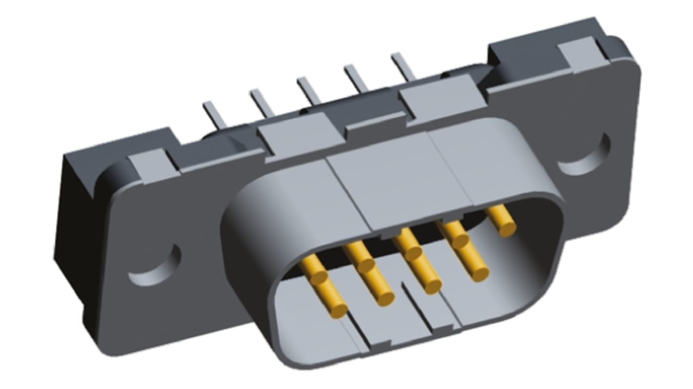 13383092 TE Connectivity Amplimite HDP20 9 Way Through Hole Dsub Connector Plug, 2.74mm