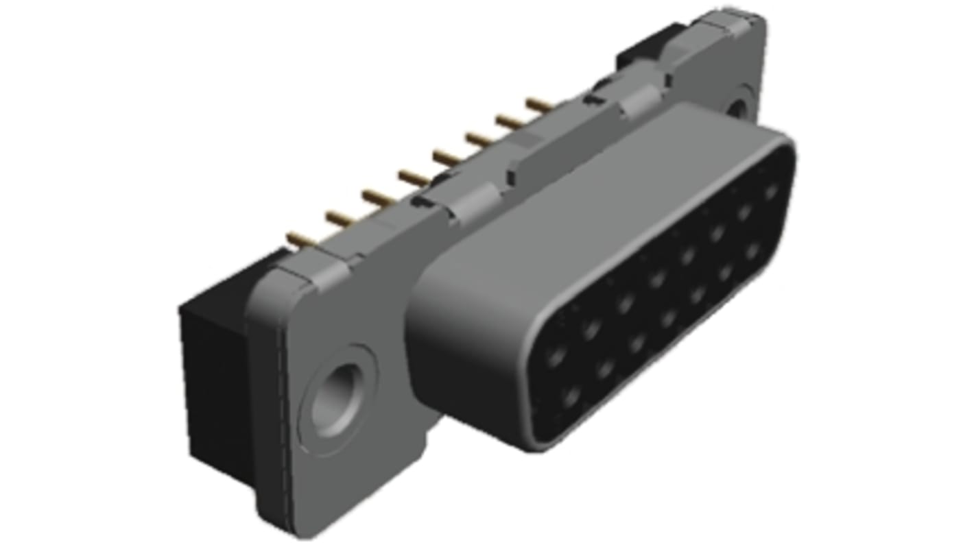 TE Connectivity Amplimite HDP-20 Sub-D Steckverbinder Buchse , 15-polig / Raster 2.74mm, Durchsteckmontage  Lötanschluss