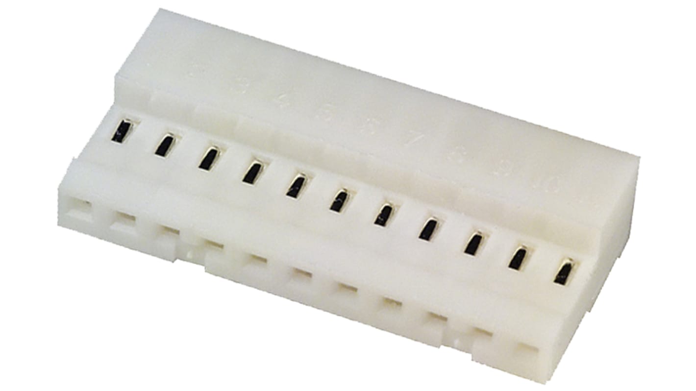 Conector IDC hembra TE Connectivity serie MTA-100 de 18 vías, paso 2.54mm, 1 fila, Montaje de Cable