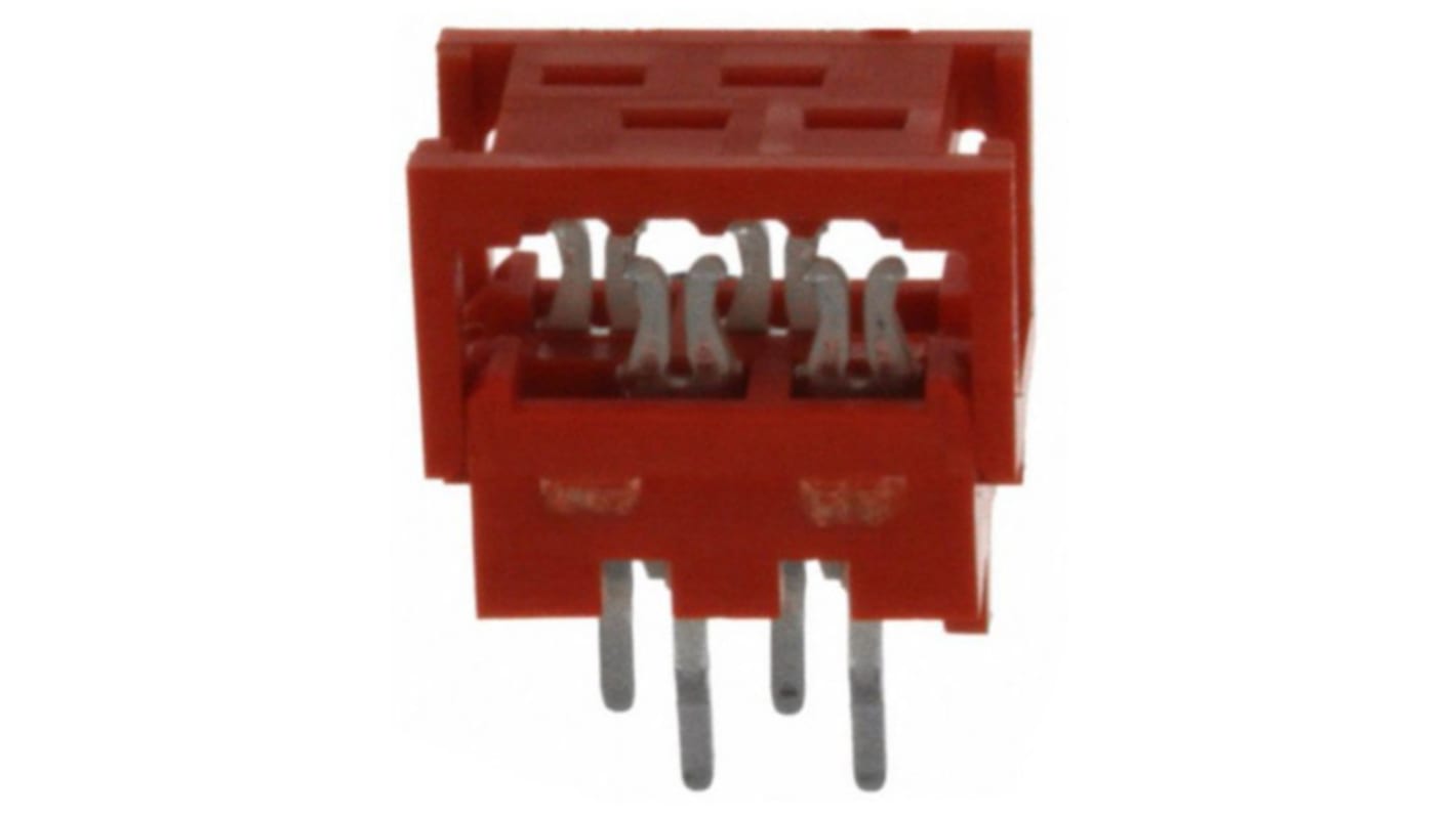 TE Connectivity 4-Way IDC Connector Plug for Cable Mount, 2-Row