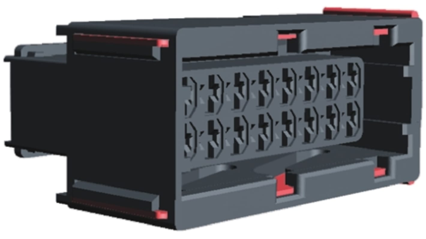 Connettore automotive TE Connectivity, Femmina, 16 vie, 2 file, Montaggio su cavo