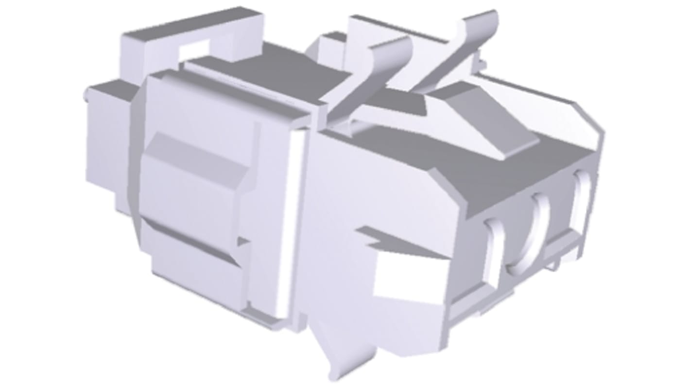 TE Connectivity, Universal MATE-N-LOK Female Connector Housing, 6.35mm Pitch, 3 Way, 1 Row