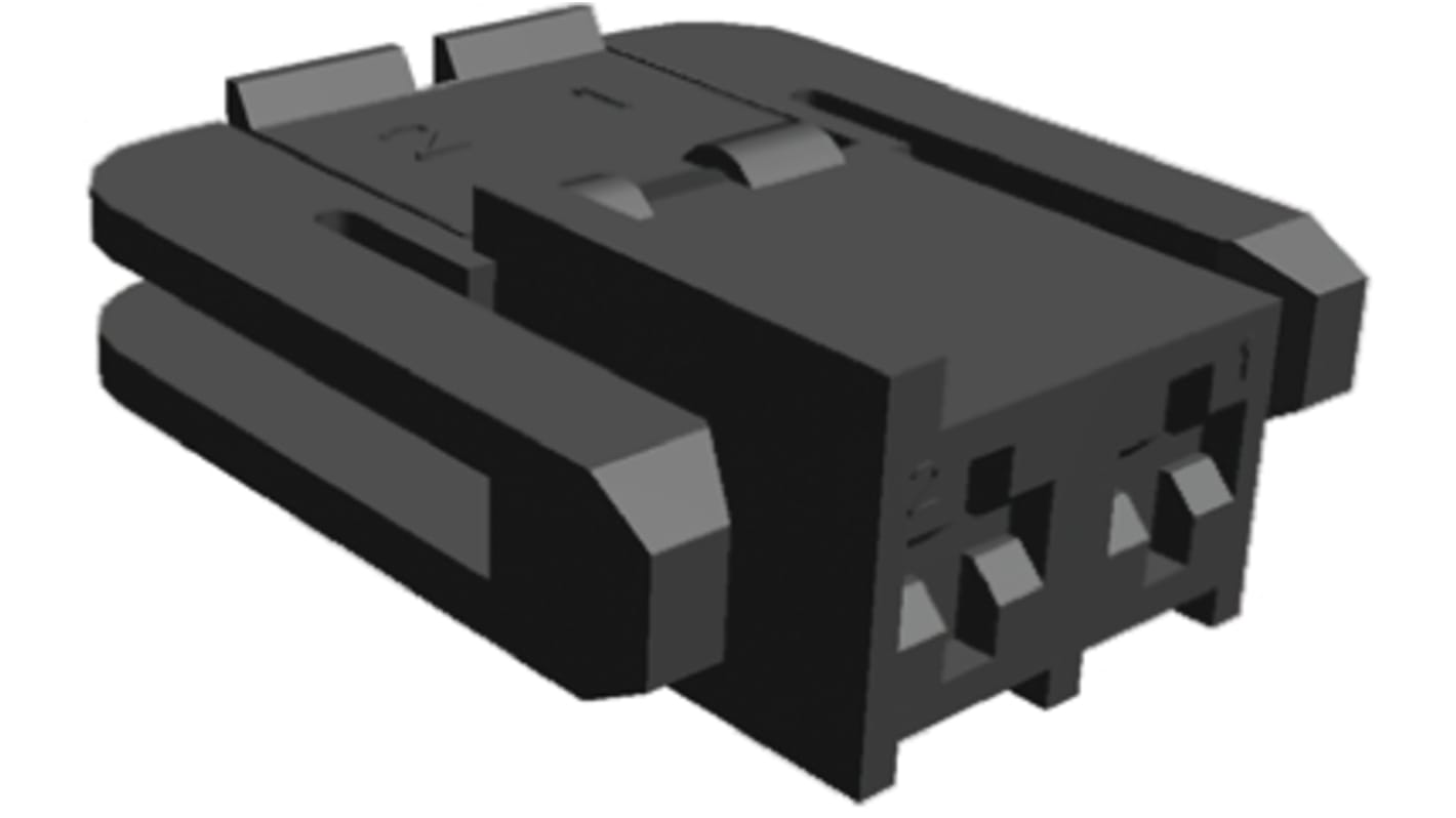 TE Connectivity Junior Timer  Automotive, Kfz-Steckverbinder Gehäuse, Buchse, 2-polig, Schwarz / 1-reihig