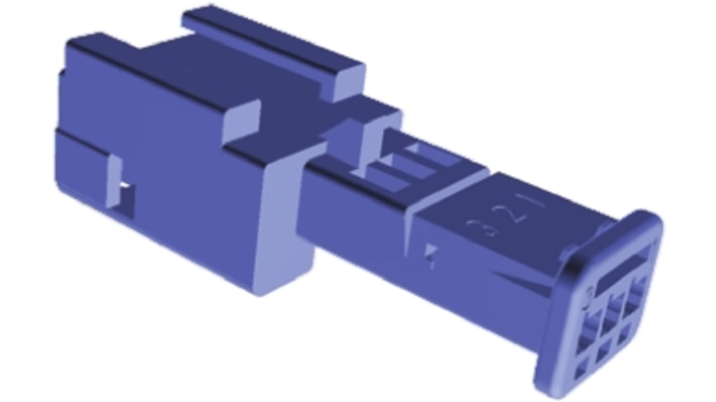 Conector de automoción TE Connectivity Micro Quadlok System Macho de 3 vías en 1 fila