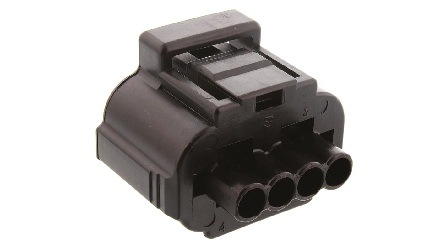 Conector de automoción TE Connectivity SSC Macho de 4 vías en 1 fila, 10A