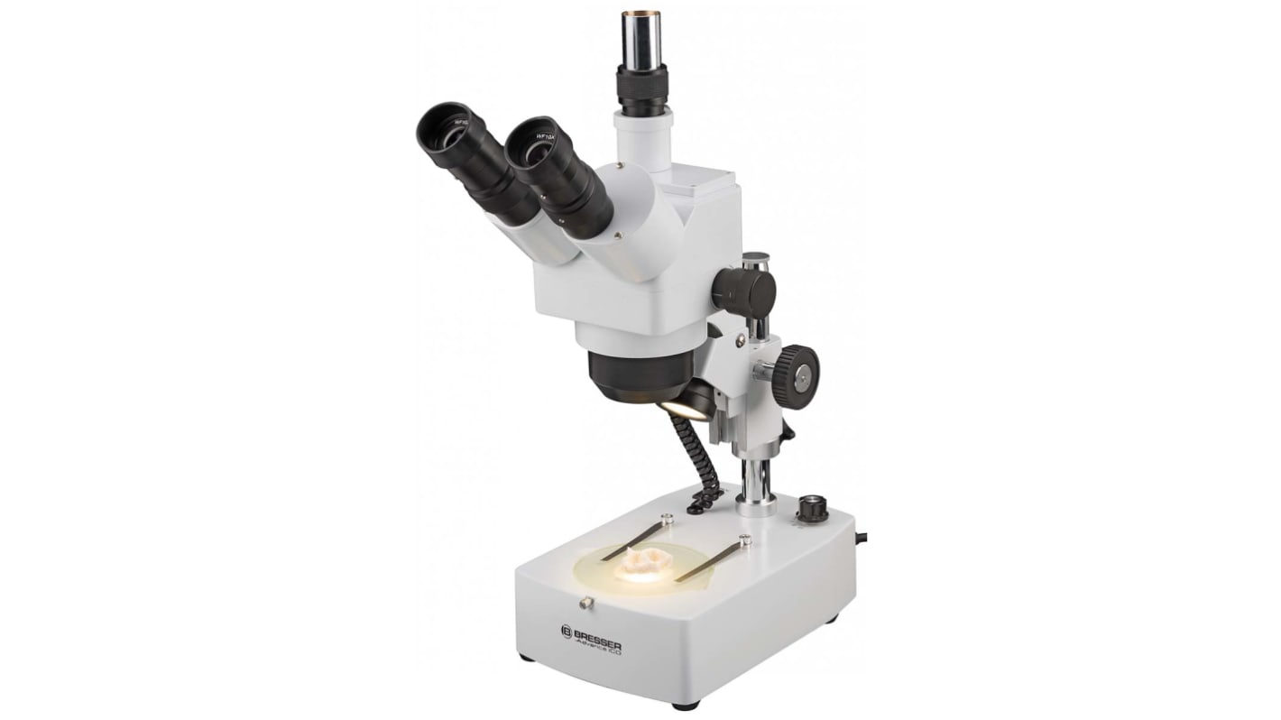 Bresser 5804000 Trinocular Microscope, 10 → 160X Magnification RS