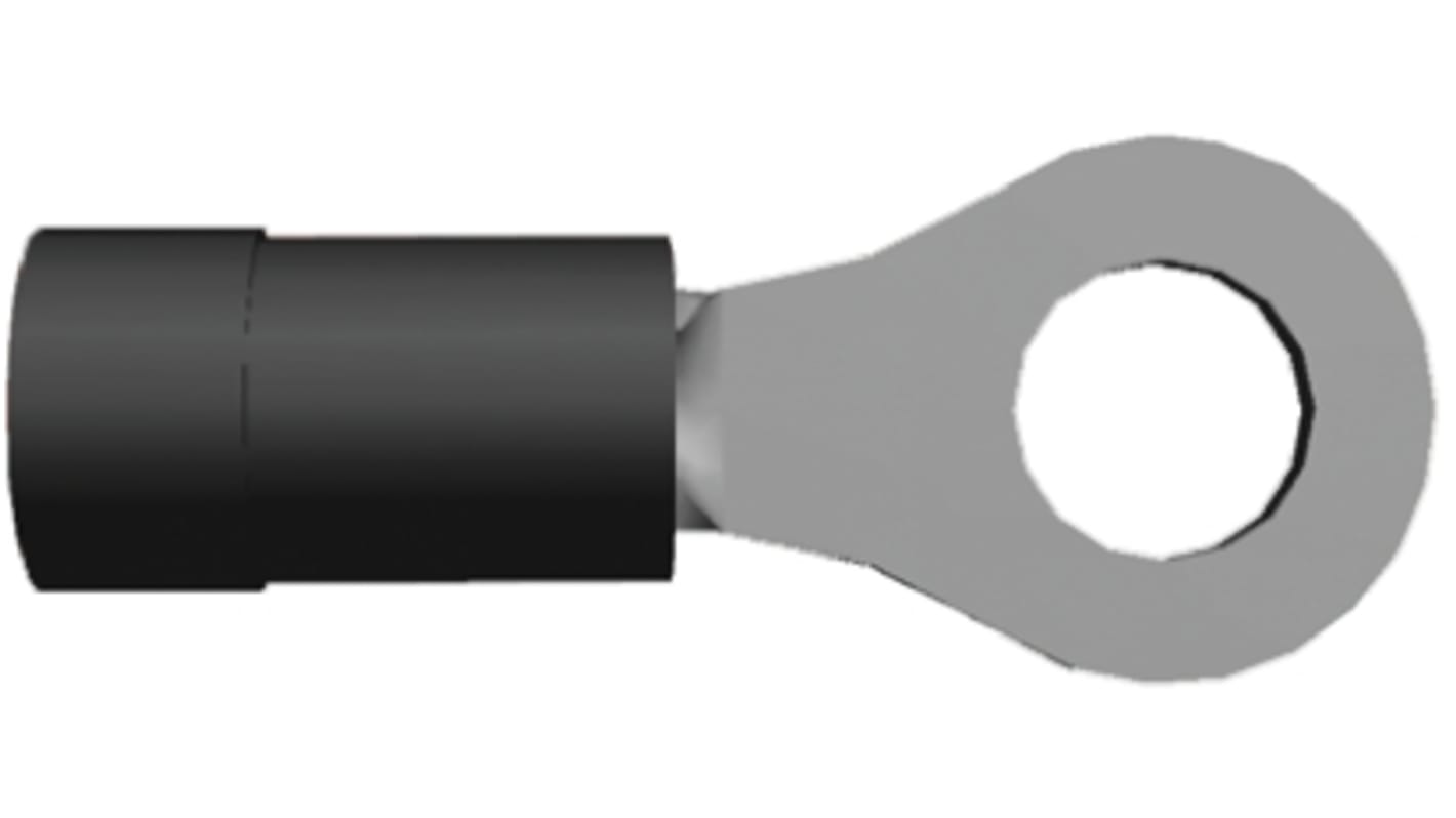 342063 TE Connectivity, PIDG Insulated Ring Terminal, M6 Stud Size, 1