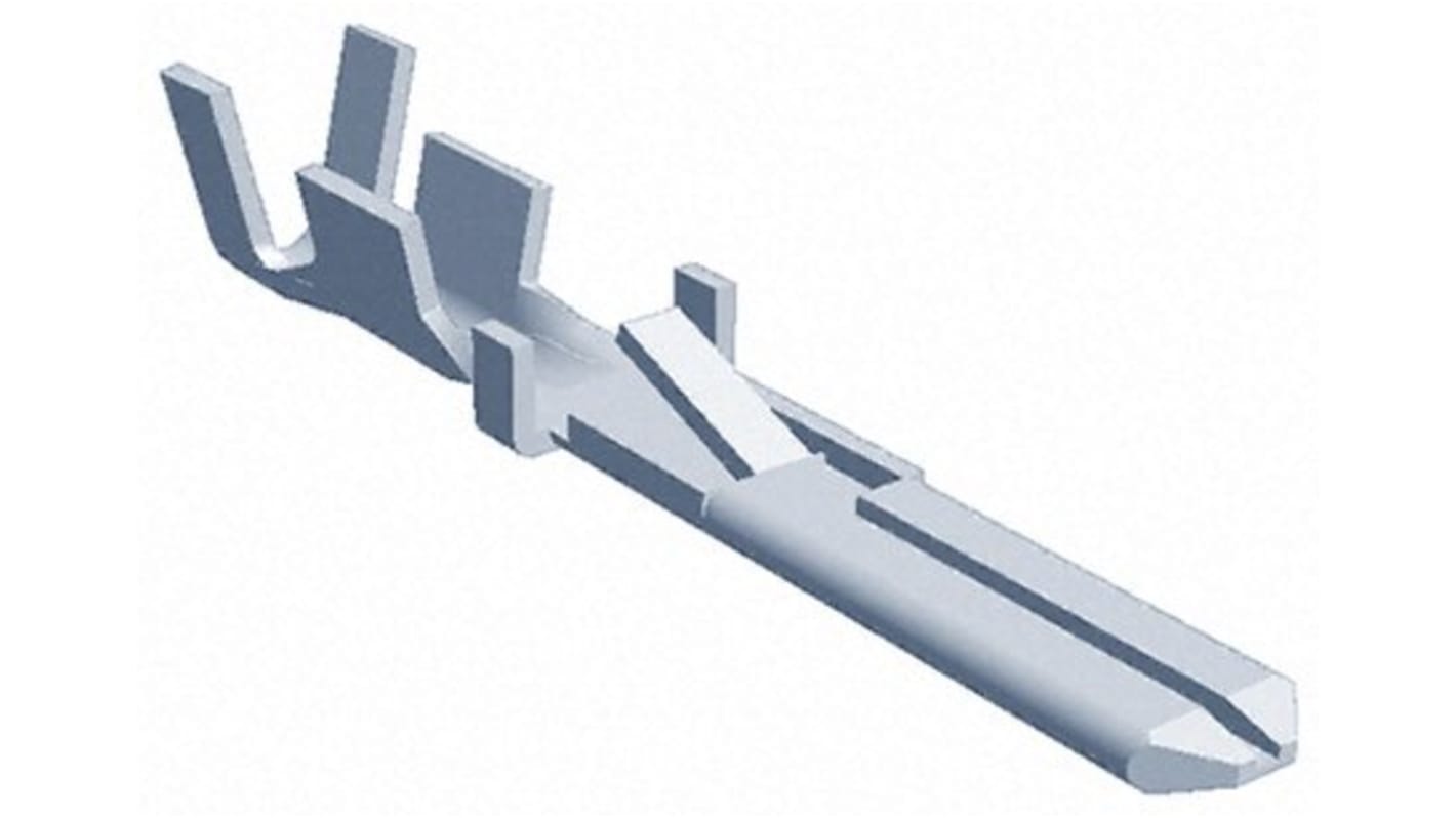 TE Connectivity FASTIN-FASTON .110 Uninsulated Male Spade Connector, Tab, 2.79 x 0.81mm Tab Size, 0.5mm² to 1mm²