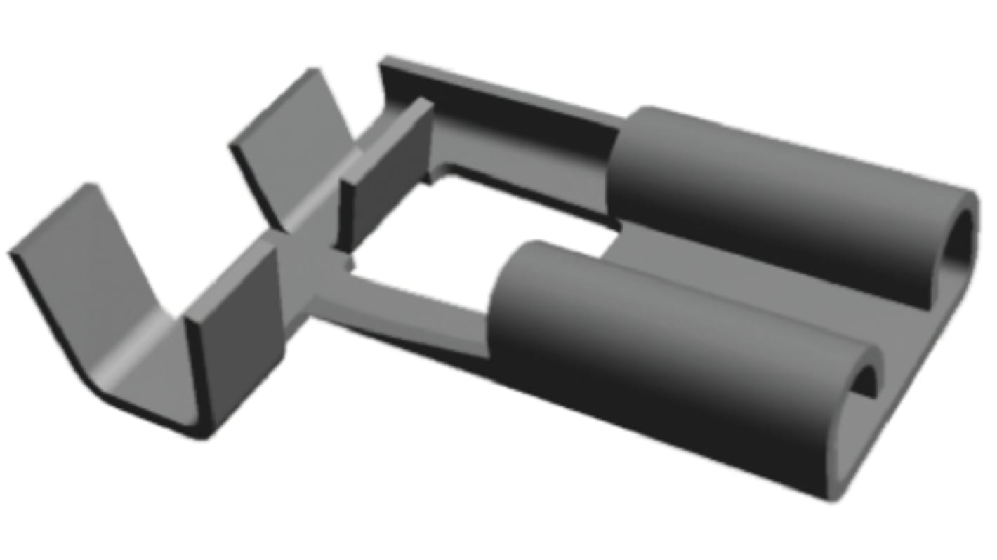 Konektor płaski Żeński 6.35 x 0.81mm długość 14.2mm Izolacja: Nieizolowane Cyna