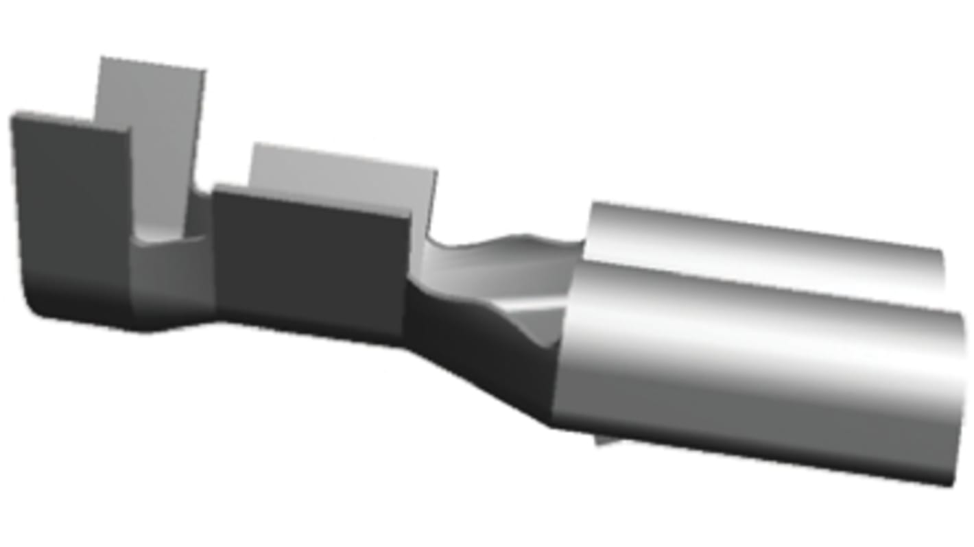 Terminal de lengüeta hembra TE Connectivity FASTIN-FASTON .187 de crimpar, 4.75 x 0.8mm, 1mm² → 2.5mm², long. 15mm