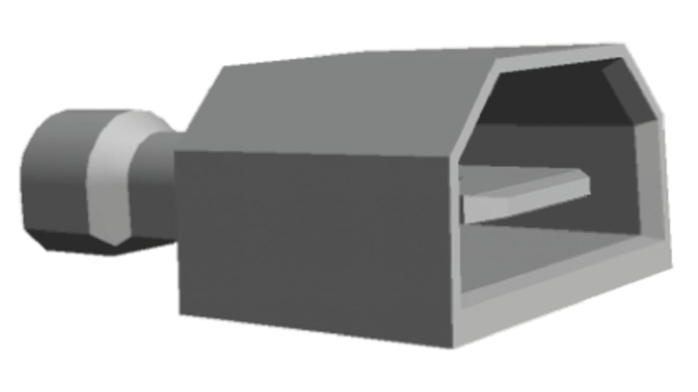 Terminal de lengüeta macho aislado de color Rojo TE Connectivity Ultra-Fast Plus .250 de crimpar, 6.35 x 0.81mm, 0.3mm²