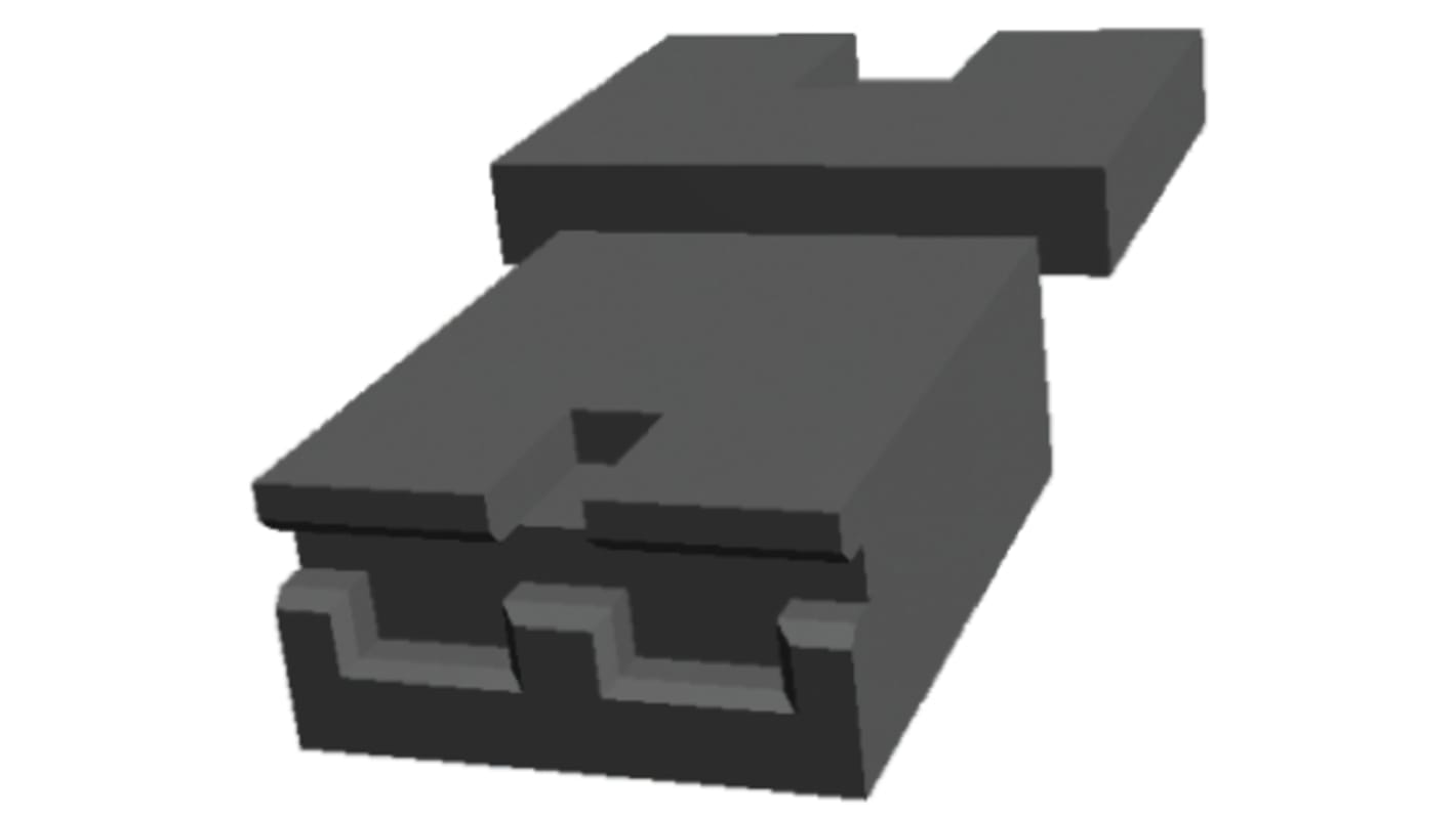 Derivador hembra TE Connectivity serie AMPMODU de 2 vías, paso 2.54mm, de color Negro