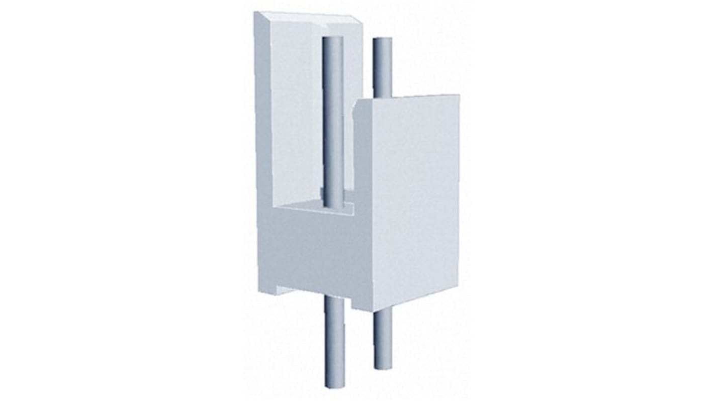 TE Connectivity AMP-QUICK Leiterplatten-Stiftleiste Gerade, 2-polig / 1-reihig, Raster 2.54mm, Platine-Platine,