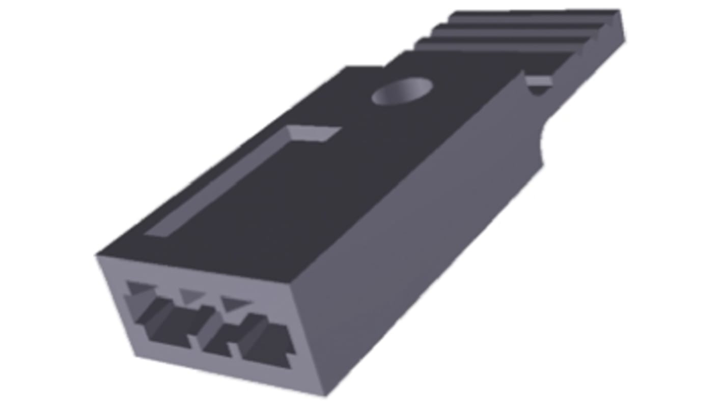 Bočník, řada: AMPMODU NOVO, Přímý barva Černá, počet kontaktů: 2, počet řad: 1, rozteč: 2.54mm