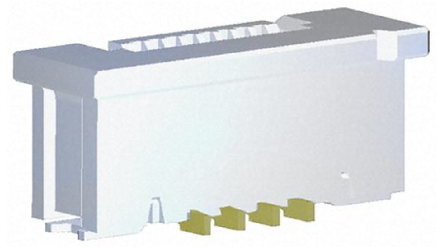 TE Connectivity FPC konnektor, Hun, FPC Serien, 8-Polet, 0.5mm deling, 1 Række, Lige, , SMD, kontaktbelægning: Guld