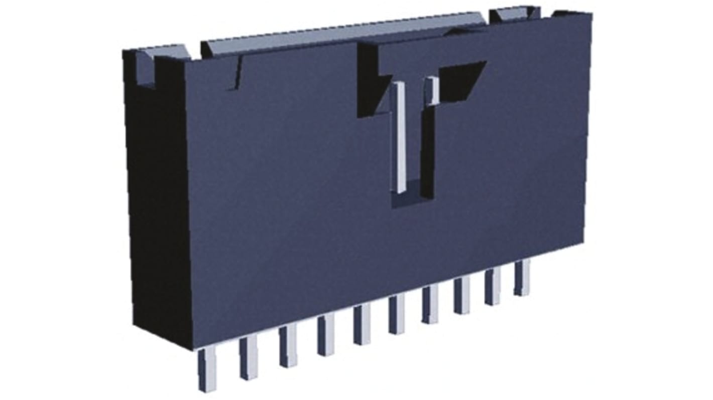 TE Connectivity AMPMODU MTE Series Straight Through Hole PCB Header, 3 Contact(s), 2.54mm Pitch, 1 Row(s), Shrouded