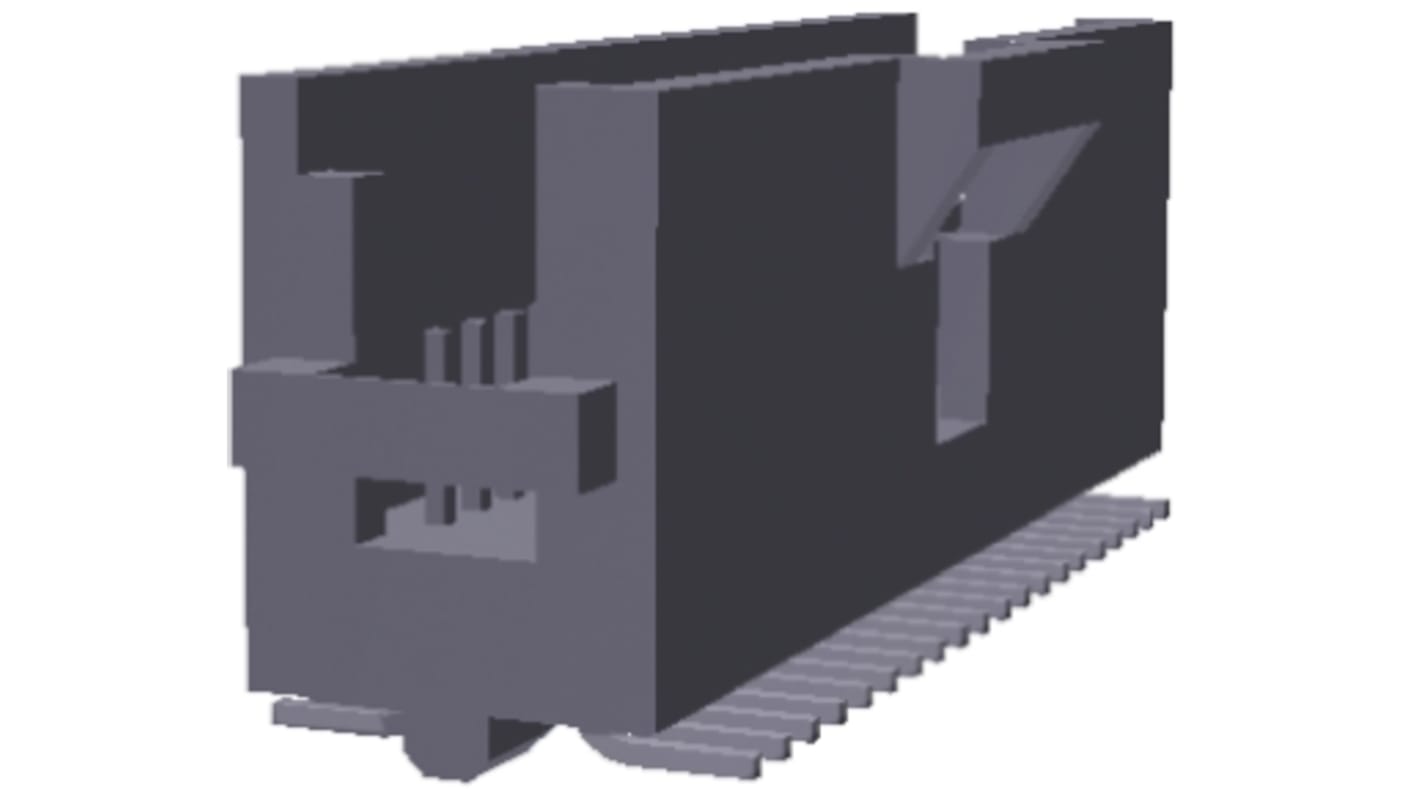 TE Connectivity AMPMODU System 50 Series Straight Surface Mount PCB Header, 40 Contact(s), 1.27mm Pitch, 2 Row(s),